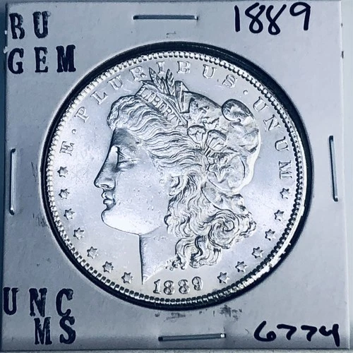 1889 BU GEM MORGAN SILVER DOLLAR UNC MS+++ U.S. MINT RARE COIN 6774