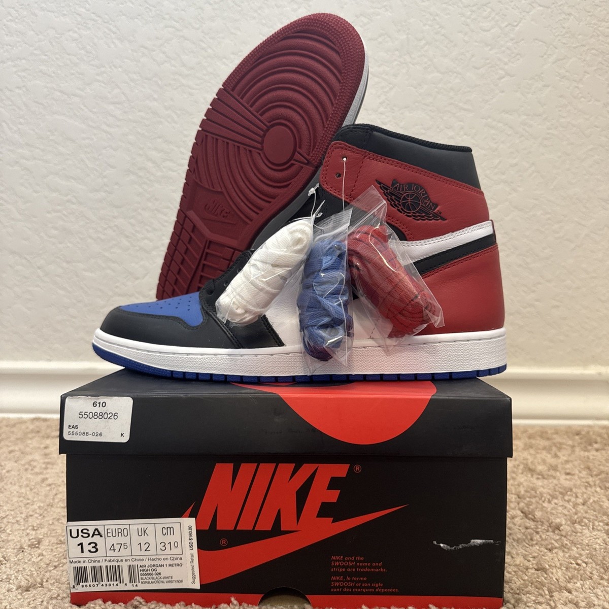 Size 13 - Jordan 1 Retro High OG Top 3 2016 for sale online