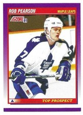 ROB PEARSON 1991-92 SCORE ROOKIE CARD NEAR MINT CONDITION. rookie card picture