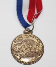 Vintage ISIA Ice Skating Medal Award Embossed - 1980s Stone Mountain Georgia
