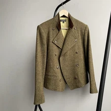 The J. Peterman Company Women’s Tweed Wool Blazer Size 10 Made in USA