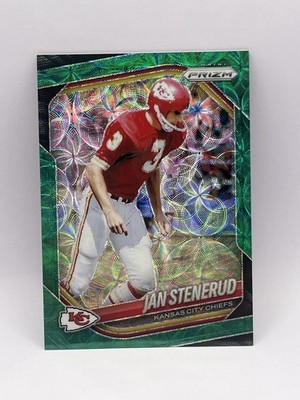 Panini Prizm 2025 Jan Stenerud #204 Chiefs Green Prizm Parallel /75
