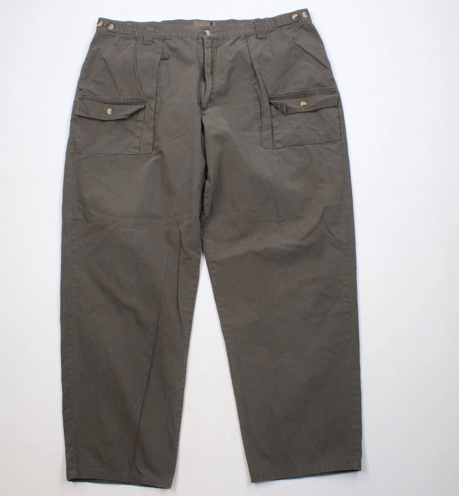 Vintage 90s Walls Mens 42x32 Faded Wide Leg Trekking Cargo Pants Green Cotton
Opens in a new window