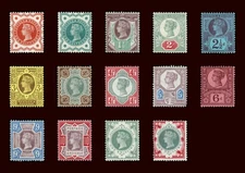 GB QV Jubilee Set SG197 198 200 201 202 205 206 207a 208 209 210 211 213 214 MH