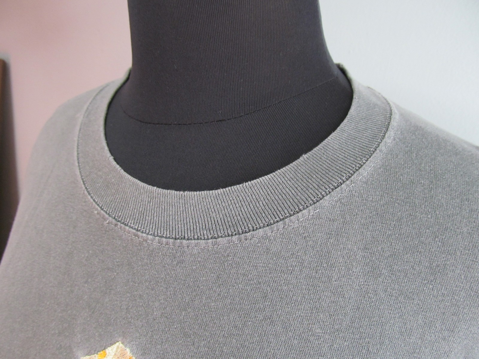 Rare Vintage Smokey The Bear Official Pigment 80 90 Long Sleeve Shirt L Gray D image 4