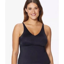 Ruby Ribbon Women's Size 44 Black Second Skin Shaping Cami Top Shapewear