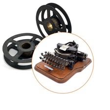 x2 Ribbon Spools for Postal Typewriter Antique Original Part No. 1 2 3 4 5 Vtg thumbnail