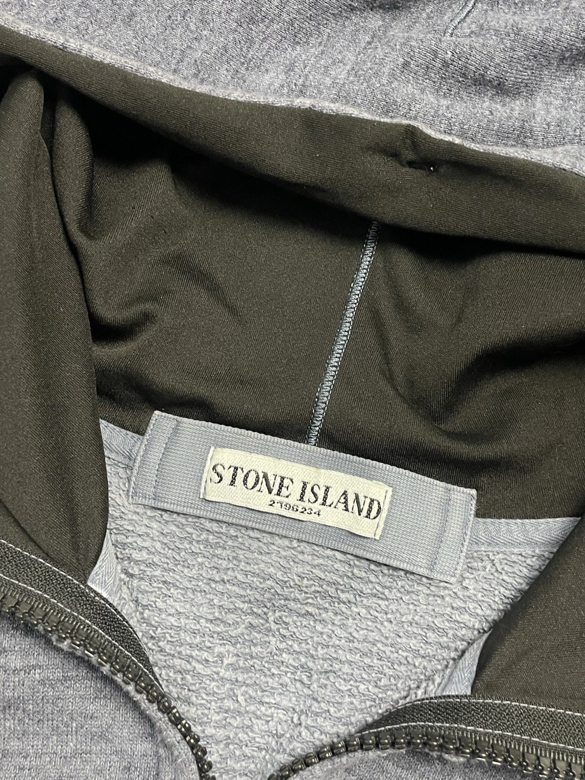 Felpa con cappuccio e zip Stone Island vintage