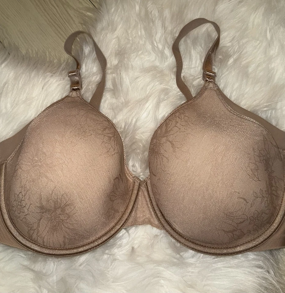 Sujetador Warners Sin Efectos Secundarios Contorno Encaje UW Mujer 36DD Beige RF6781A Foto 3 de 4