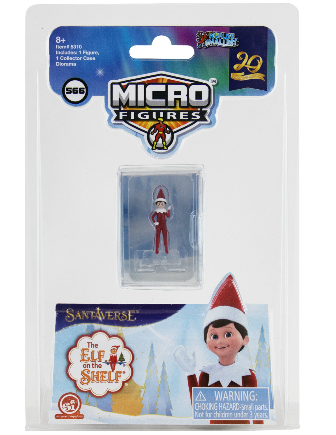 World's Smallest MICRO Elf On The Shelf 1.25" Mini Figure Doll Christmas Toy
