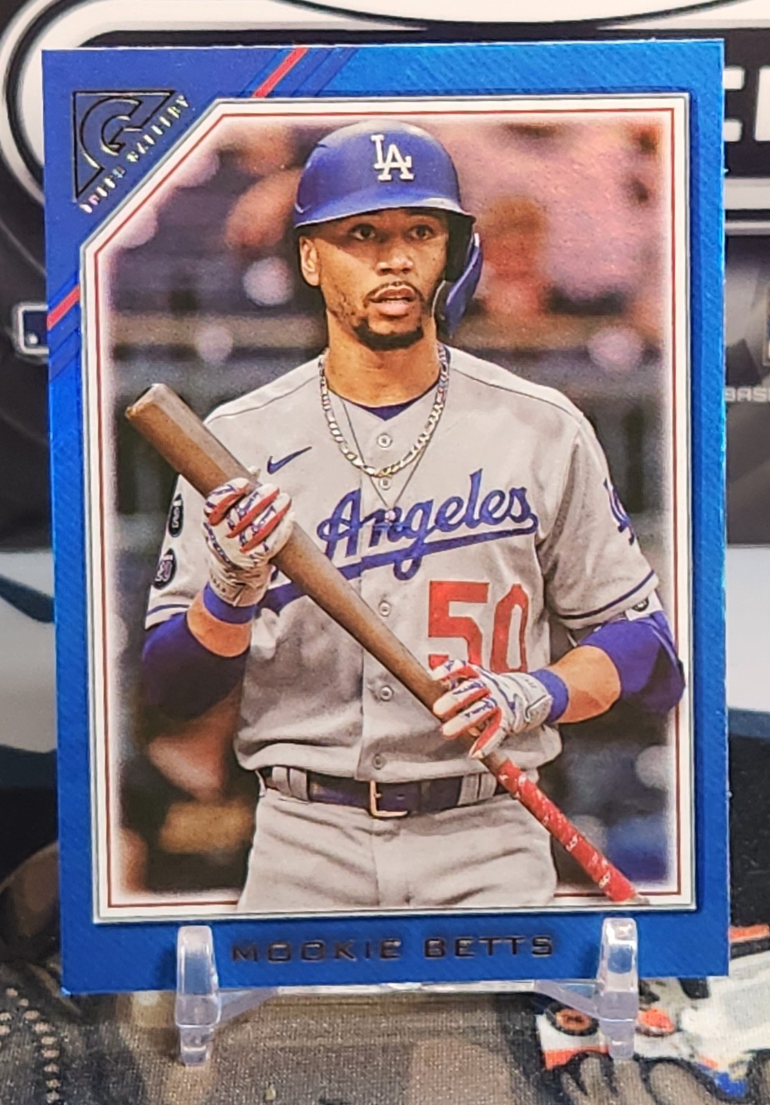 2022 Topps Gallery Mookie Betts #105 Blue 1/75 Los Angeles Dodgers MLB SEE DESC