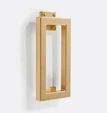 Rejuvenation Jerico Door Knocker  9683966 William Sonoma Aged Brass Pottery Barn