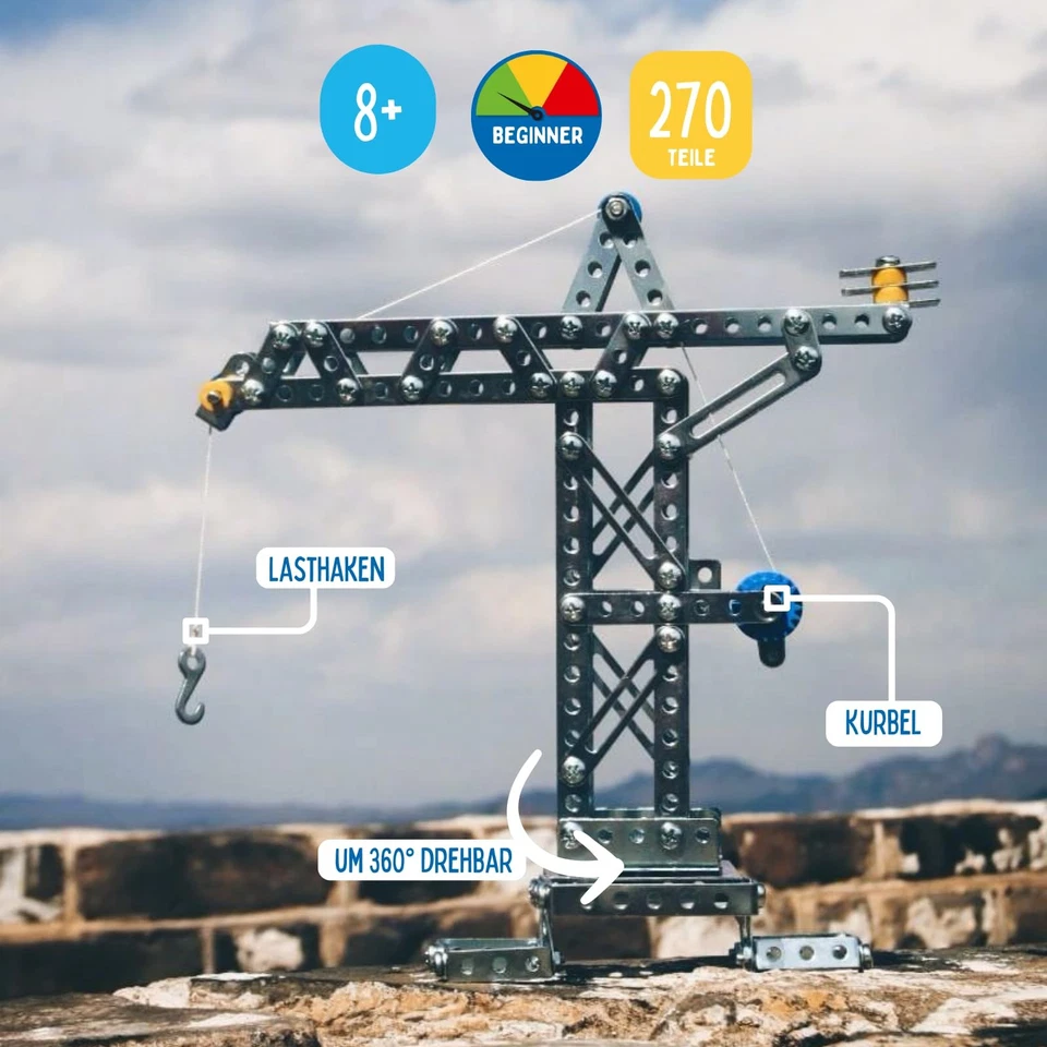 Crane and Windmill Construction Set and Educational Toy - Intro to Engineerin... - Image 2 of 4