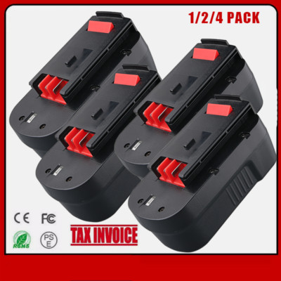 1~4Pack 18V for Black and Decker HPB18 18 Volt 4.8Ah Battery HPB18-OPE 244760-00