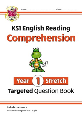 KS1 Year 1 English Targeted Reading Comprehension Stretch with Answer Ages 5-6