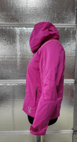 Spyder Girls Size 10 Winter Puffer Jacket -Pink - Ski - Snowboard - Winter - Picture 4 of 8