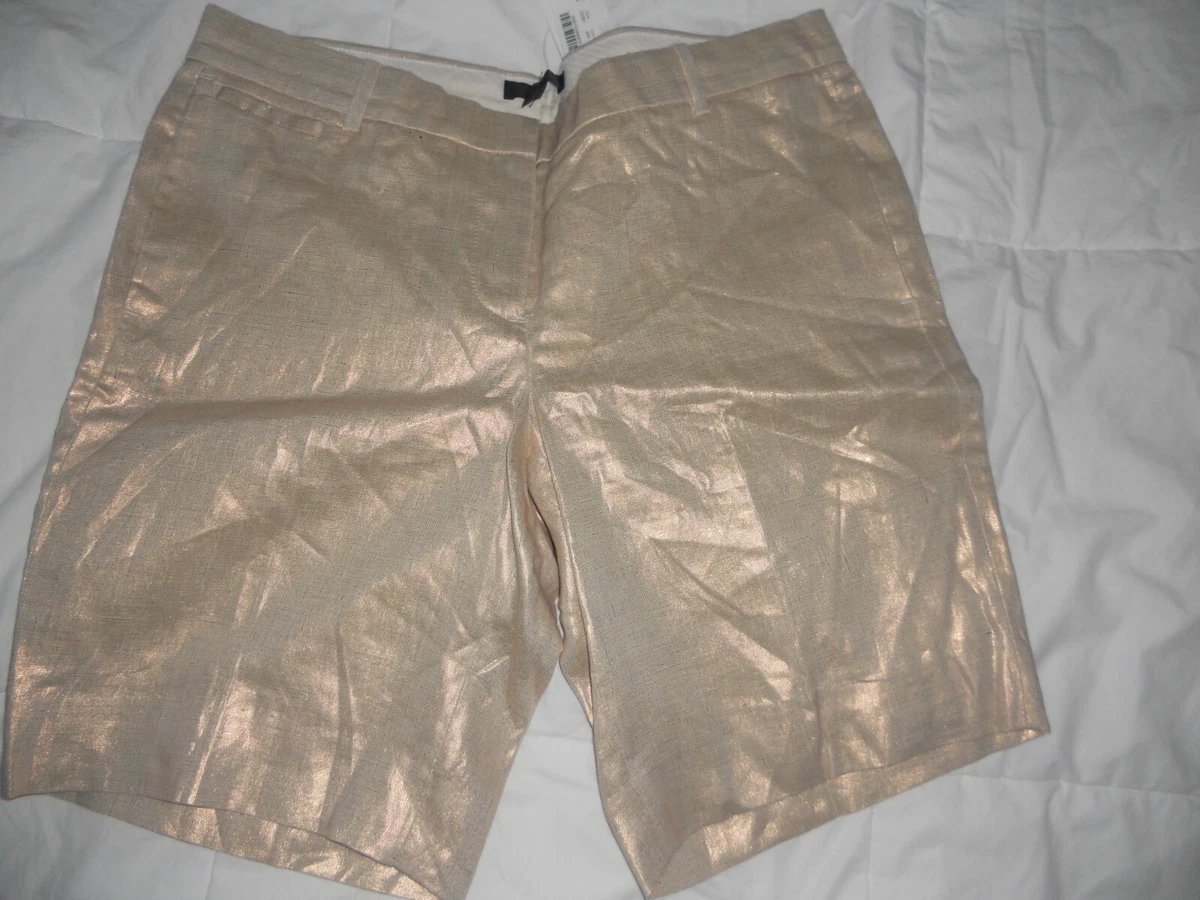 j crew linen bermuda shorts