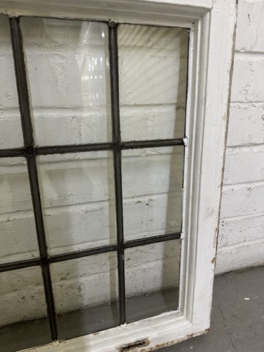 Reclaimed Old Leaded Light Panel Wooden Window 528 x 550mm - Picture 3 of 6