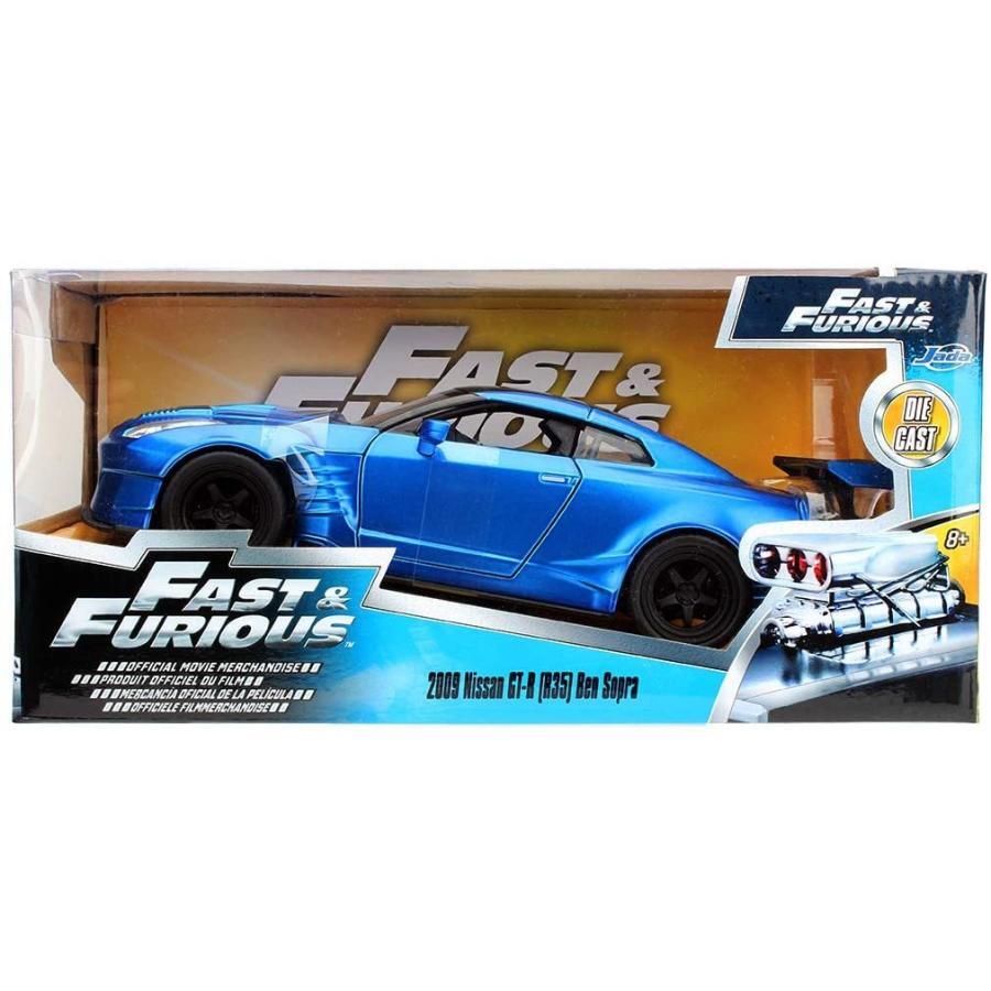 Jada Toys 1/24 Scale Fast & Furious Nissan Gt-R R35 Bensopra Blue Brian ...