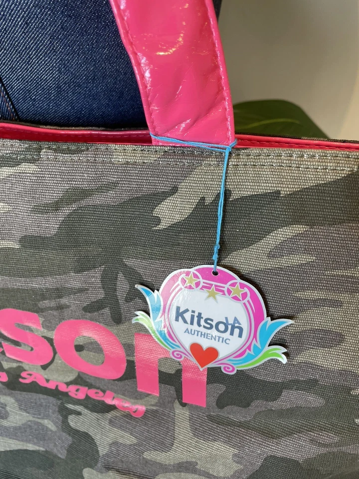 Bolso de Mano Kitson Los Angeles Grande Camuflado Nuevo con Etiquetas Cartera Rosa Camuflaje Foto 3 de 4