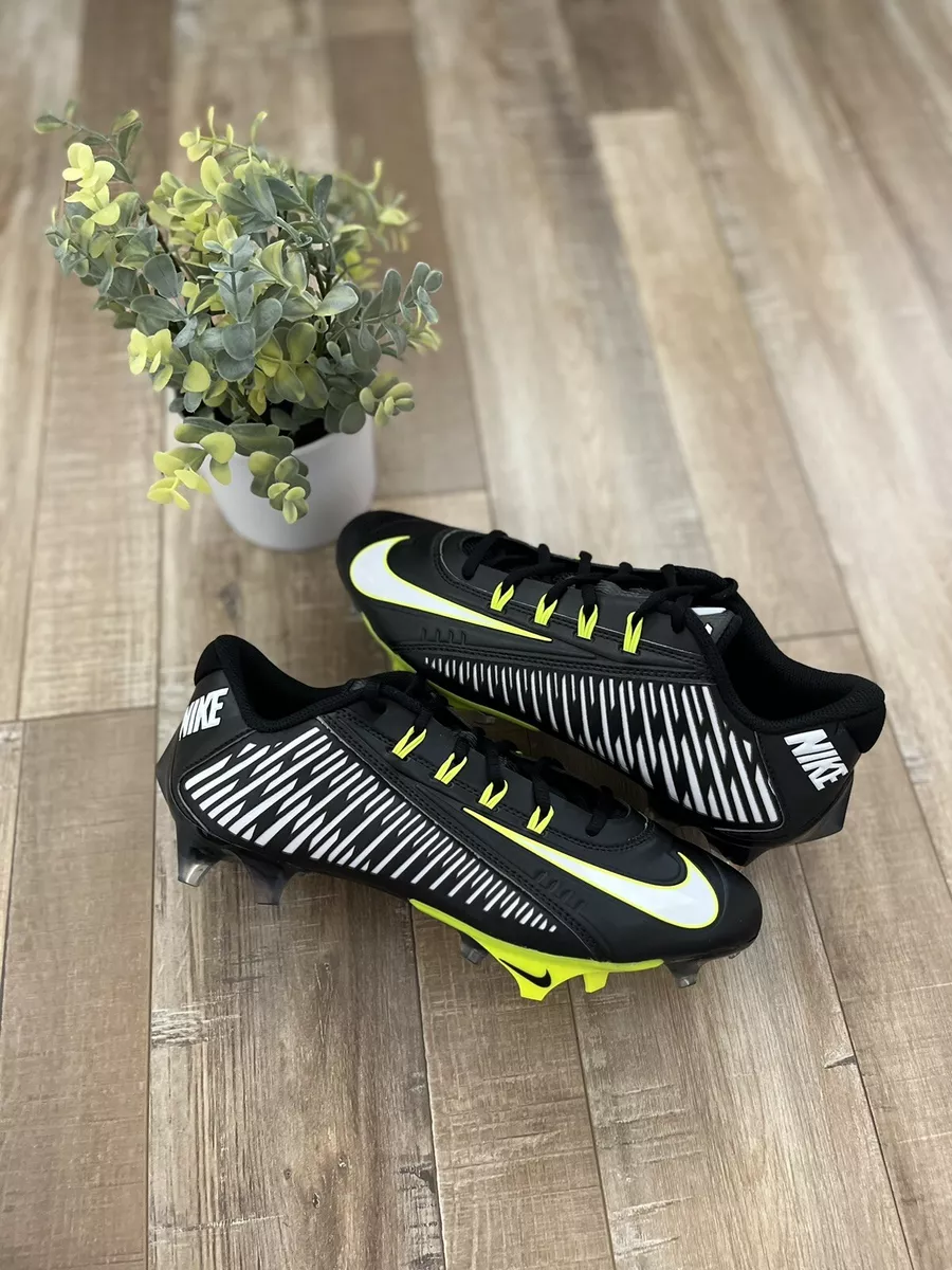 Nike Vapor Edge 360 VC Black Volt Football Cleats Flywire DO6294 001 Men s 8