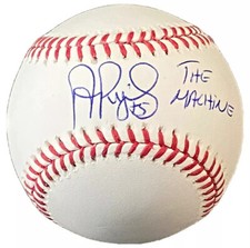 Albert Pujols Signed “The Machine” Baseball MLB & FANATICS HOLO L@@K