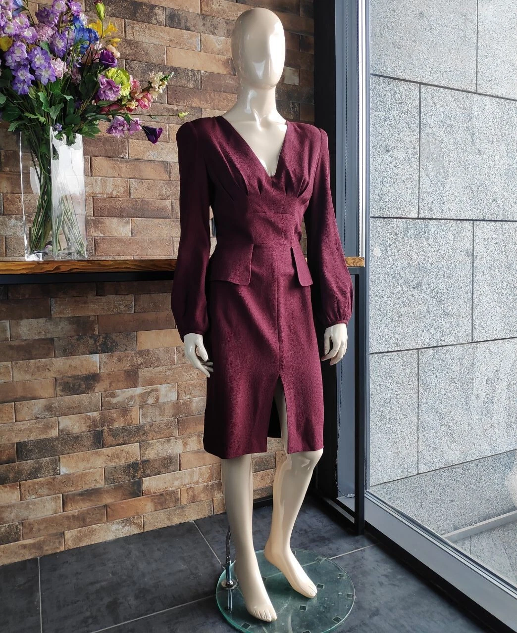 Autentico abito vintage in seta 2010 Alexander McQueen non indossato con etichetta 44 IT