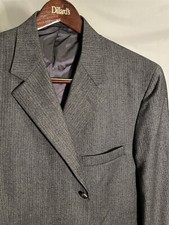 Harold Powell 48R USA MADE Gray Wool Herringbone 3Btn Sport Coat Blazer Jacket