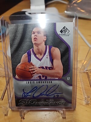 2009-10 SP GAME USED SIGnificance #SLA LOUIS AMUNDSON