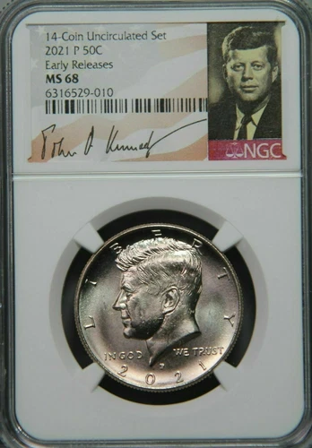 2021 P Kennedy Half Dollar NGC MS 68 Early Releases * Gorgeous * Very High Grade