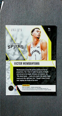 2023-24 Panini Phoenix Fade to Black Yellow Ice #11 Victor