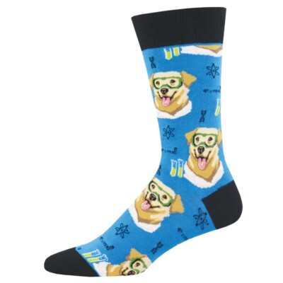 Mens Labrador socks Socksmith 'Science Lab' quality fabric funny dog lover gift