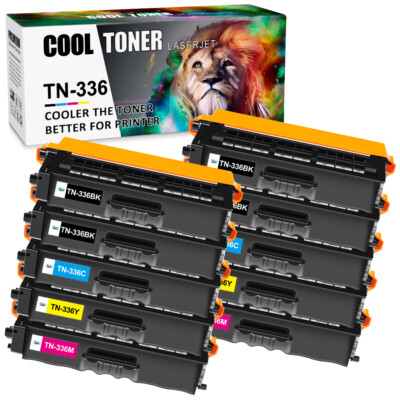 Toner Compatible with Brother TN-336 TN336 HL-L8350CDW MFC-L8850CDW L8600CDW Lot