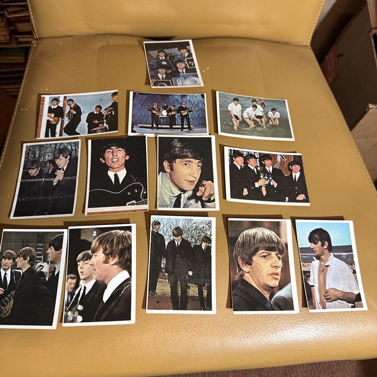 rare beatles trading cards Beatles Color Topps 1964 Vintage Trading Cards Lot of 13 cards