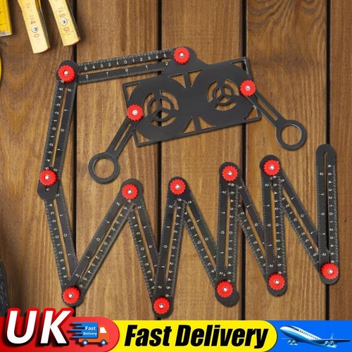 Multi Angle Measuring Ruler with Opening Locator Folding Ruler (12 Sided) UK