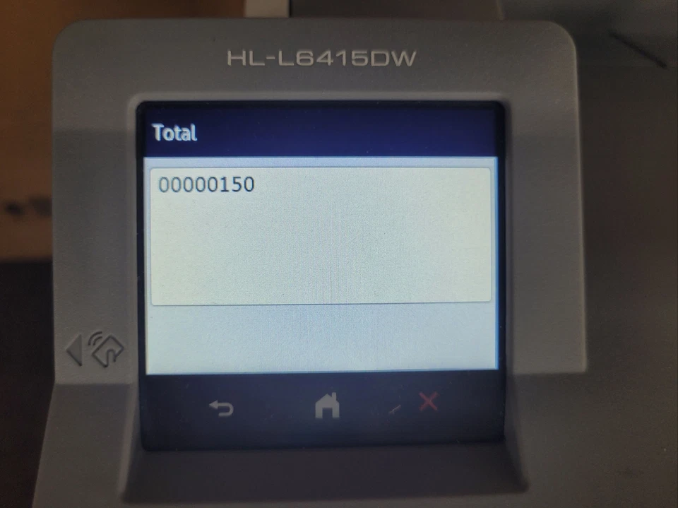 IMPRESORA LÁSER DÚPLEX INALÁMBRICA BROTHER HL-L6415DW CASI NUEVA 150 IMPRESIONES TOTALES Foto 3 de 4