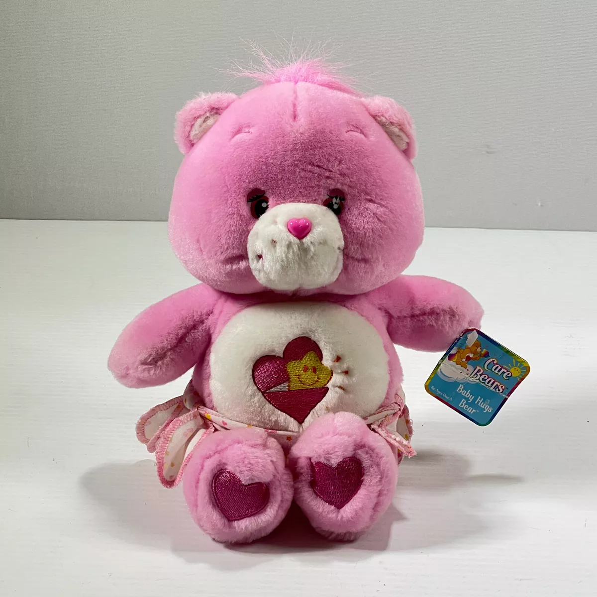 Baby Hugs Care Bear 2002 Pink Wearing Diaper 10