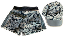 NWT 2 pc Tommy Hilfiger infant girls blue floral skort  hat 3-6 months NEW