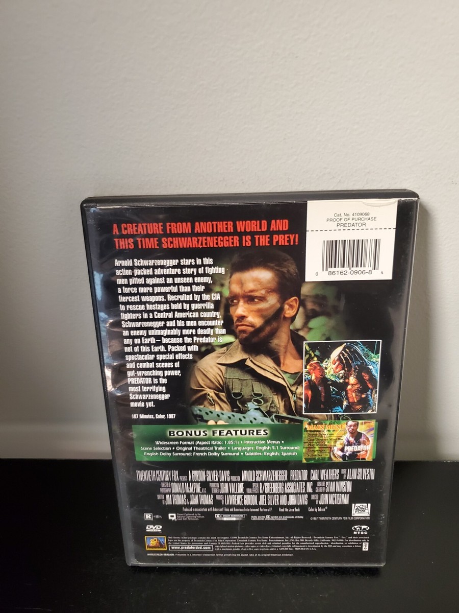 Predator (DVD, 1998) 86162090684| eBay