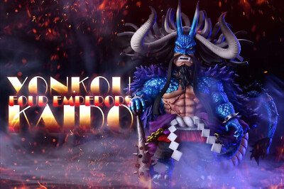 League LG Four Emperors and Hundred Beasts Kaido Limited Edition Handmade Statue