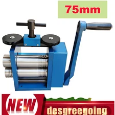 Manual Combination Rolling Mill Machine ,75mm Jeweller Roller Jewelry Press Tool
