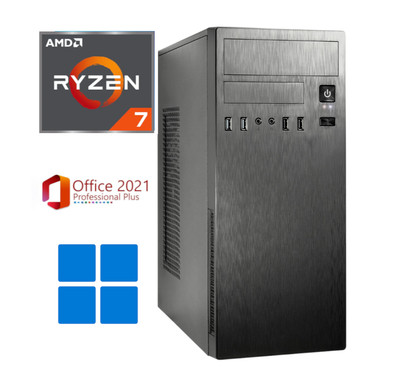 AMD AM5 PC RYZEN 7 8700G 8x 5,1GHz 64GB 1000GB WINDOWS 11 PRO TPM2.0 Business
