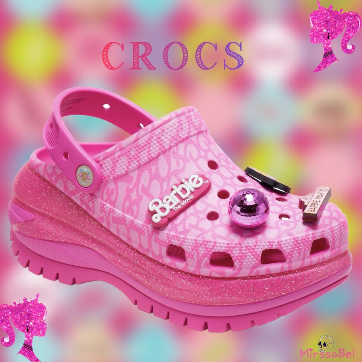 Crocs x Barbie Mega Crush Clog Shoes Pink Size US W8 | eBay Crocs x Barbie Mega Crush Clog Shoes Pink Size US W8 | eBay