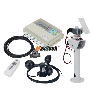 Dual Axis Solar Tracker Controller W/ RC Wind Speed Sensor + DC Two Axis Gimbal