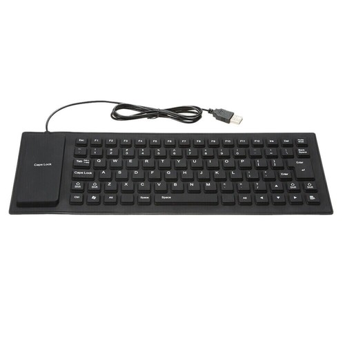 Waterproof Silicone Keyboard Foldable Flexible USB Mini Dustproof dirt Proof - Picture 5 of 17