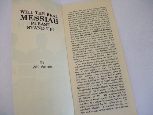 Will the Real Messiah Please Stand up! by Will Varner. Friends of Israel, 1983 - Imagen 3 de 3