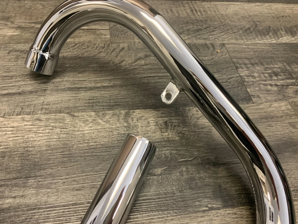 Tubos de escape silenciador TT cromado Mac Triumph 500 1963-1972 1,5" 181351 * Foto 4 de 4