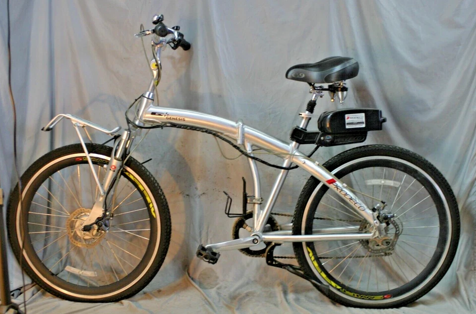 Bicicleta eléctrica plegable G+ Genesis Prodeco 2019 20" disco mediano 7 velocidades remitente a EE. UU. Foto 2 de 4
