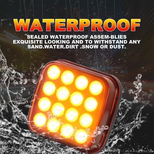 2X Magnetic Wireless Warning Strobe Beacon Light Emergency Flashing Rechargeable - Foto 2 di 10