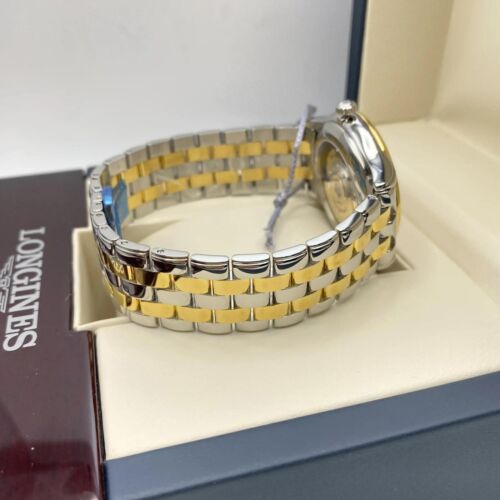 Montre automatique Longines Flagship 38,5 mm jour-date acier cadran blanc - Photo 4 sur 6